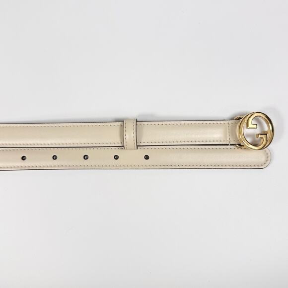 Gucci Blondie Smooth Leather Thin Belt 100 40 - Picture 3 of 5